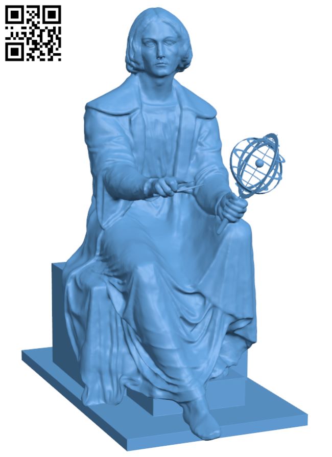 Nicolaus Copernicus H007773 file stl free download 3D Model for CNC and 3d printer