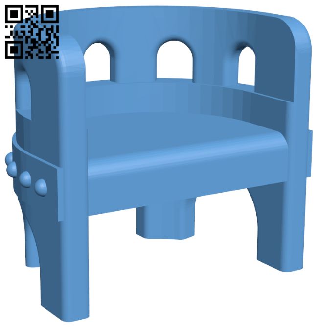 Nobles chair H007774 file stl free download 3D Model for CNC and 3d printer