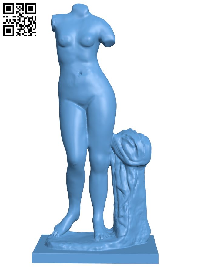 Nude female H008146 file stl free download 3D Model for CNC and 3d printer