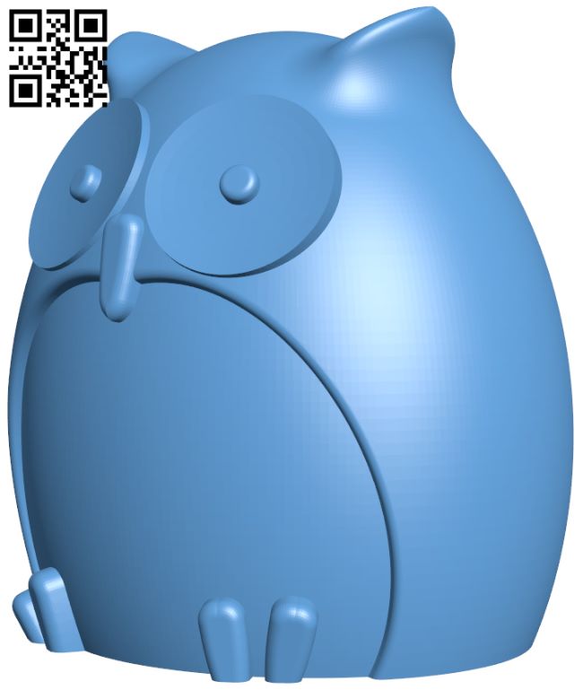 Owl H007972 file stl free download 3D Model for CNC and 3d printer
