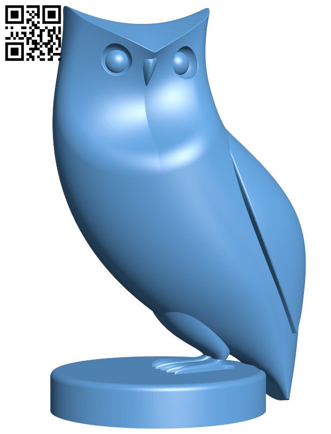 Owl H008343 file stl free download 3D Model for CNC and 3d printer