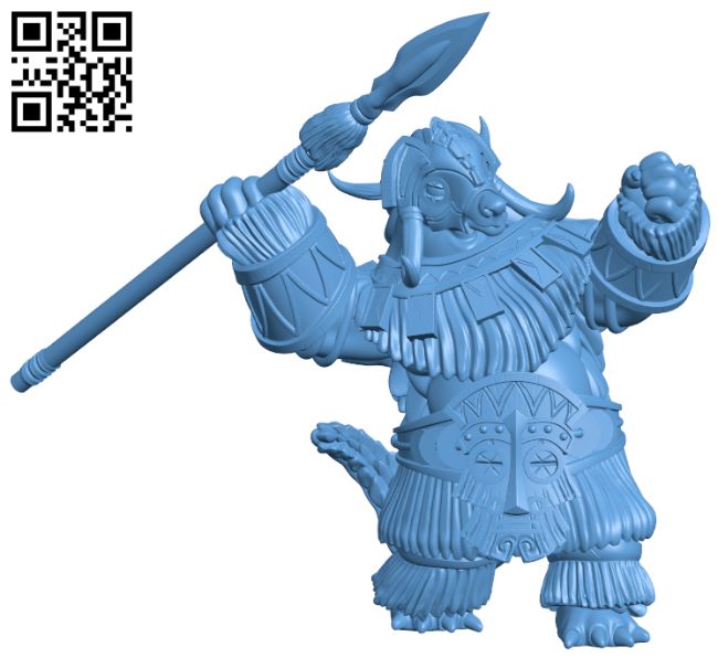 Pangolin Warrior H007780 file stl free download 3D Model for CNC and 3d printer