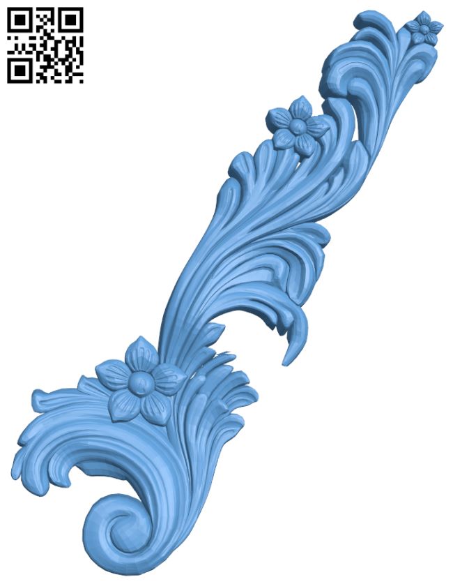 Pattern in the corner T0000889 download free stl files 3d model for CNC wood carving