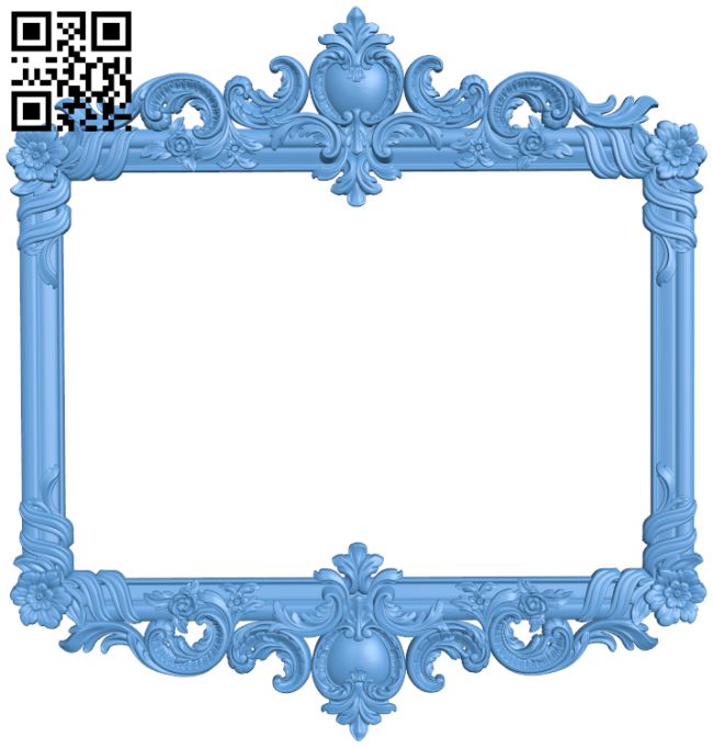 Picture frame or mirror T0000905 download free stl files 3d model for CNC wood carving
