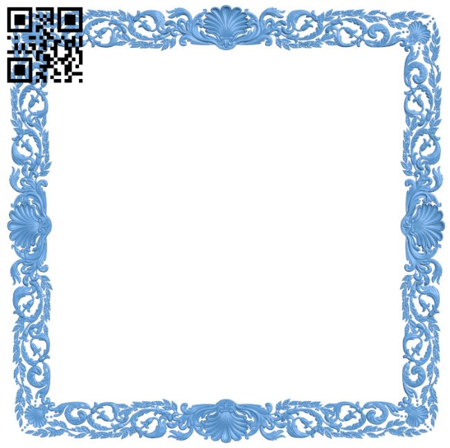 Picture frame or mirror T0000919 download free stl files 3d model for CNC wood carving