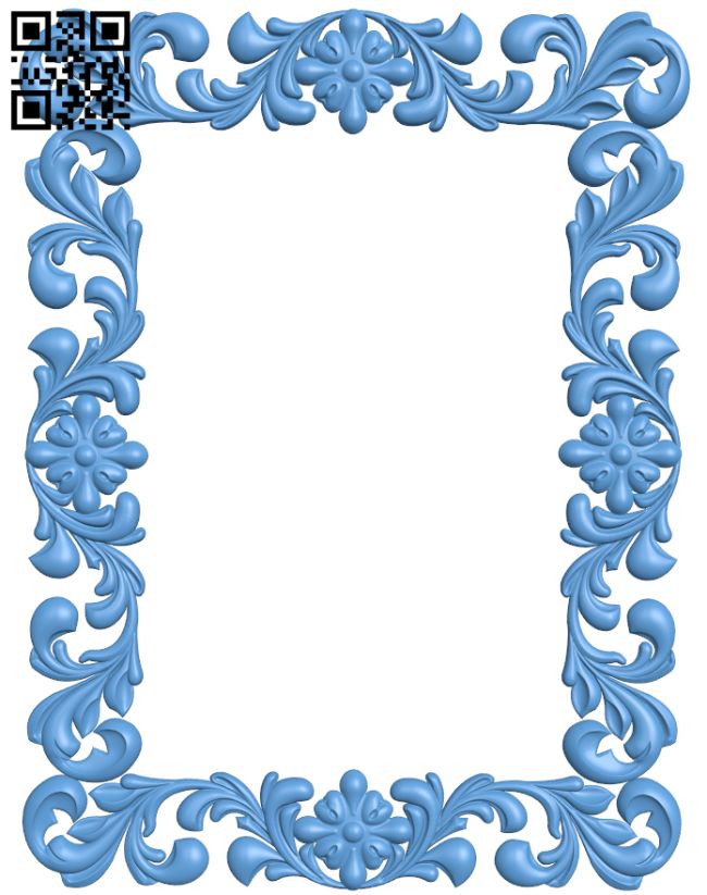 Picture frame or mirror T0000920 download free stl files 3d model for CNC wood carving