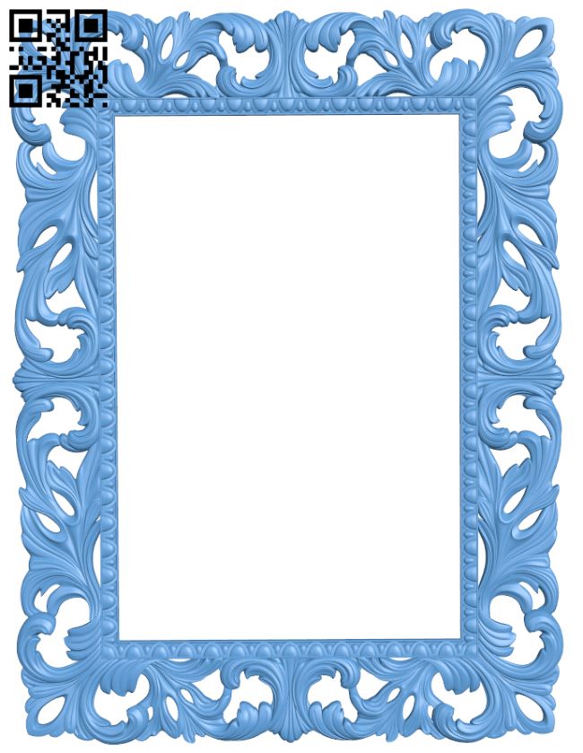Picture frame or mirror T0000939 download free stl files 3d model for CNC wood carving