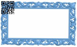 Picture frame or mirror T0000964 download free stl files 3d model for CNC wood carving