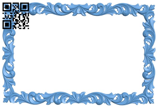 Picture frame or mirror T0000969 download free stl files 3d model for CNC wood carving