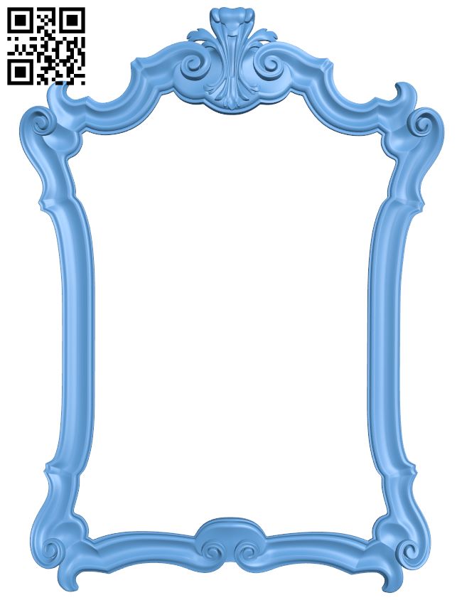 Picture frame or mirror T0000999 download free stl files 3d model for CNC wood carving