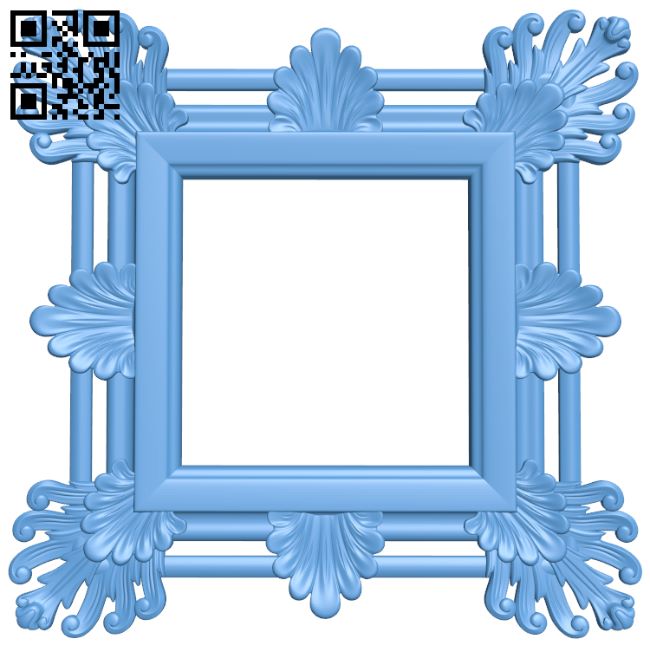 Picture frame or mirror T0001048 download free stl files 3d model for CNC wood carving