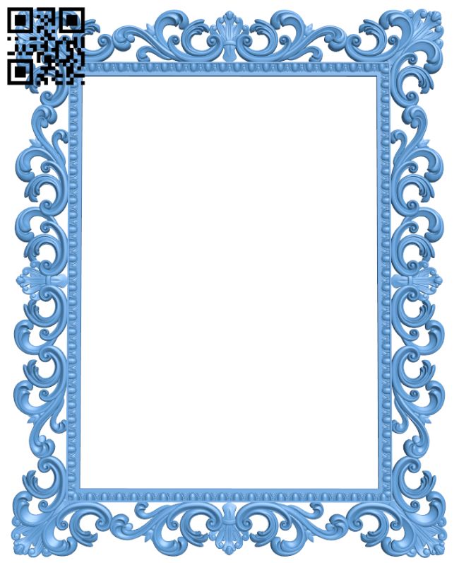 Picture frame or mirror T0001049 download free stl files 3d model for CNC wood carving