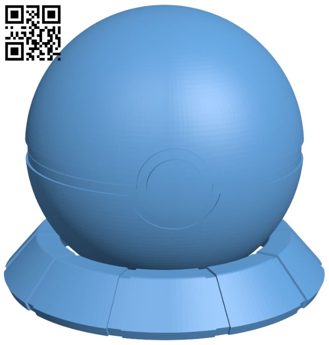 Pokeball H008155 file stl free download 3D Model for CNC and 3d printer