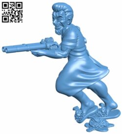 Postal Dude H008461 file stl free download 3D Model for CNC and 3d printer