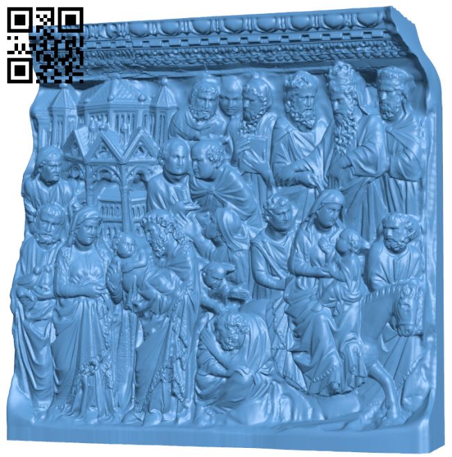 Presentation in the Temple and Flight into Egypt H007918 file stl free download 3D Model for CNC and 3d printer