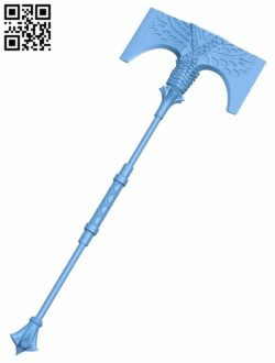 Rise Of Iron Axe H008277 file stl free download 3D Model for CNC and 3d printer