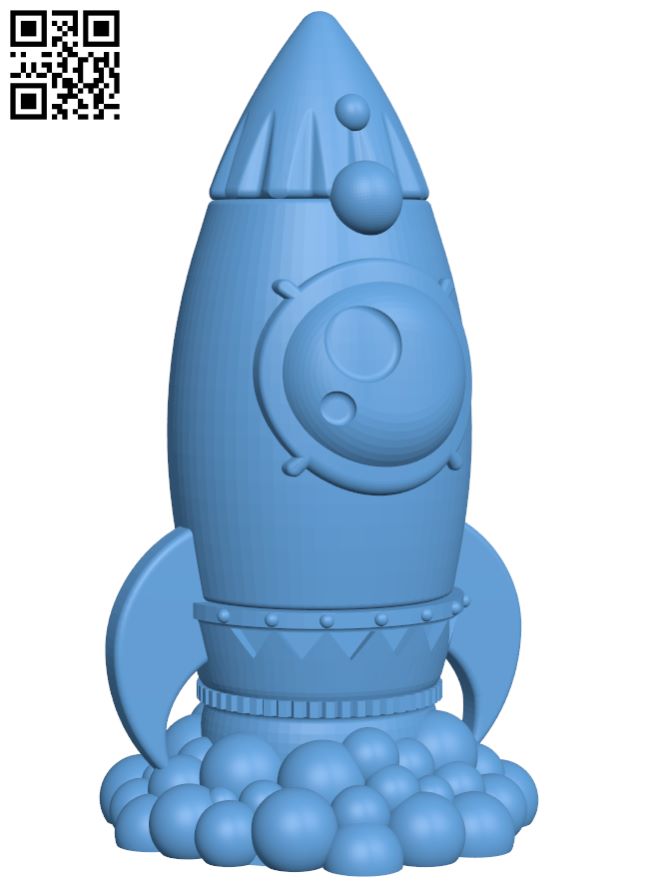 Rocket H008163 file stl free download 3D Model for CNC and 3d printer