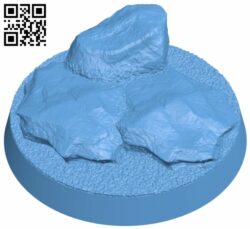 Rocky base H007590 file stl free download 3D Model for CNC and 3d printer