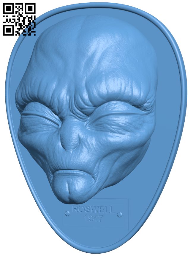 Roswell Alien Trophy H008404 file stl free download 3D Model for CNC and 3d printer