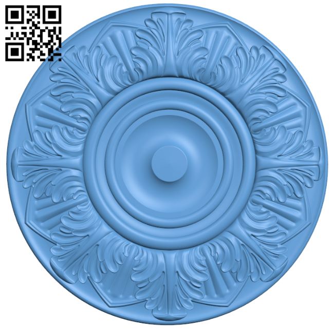 Round pattern T0000845 download free stl files 3d model for CNC wood carving