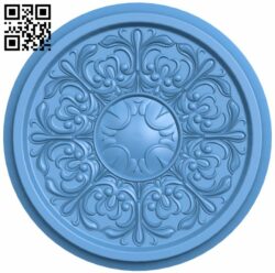 Round pattern T0001005 download free stl files 3d model for CNC wood carving