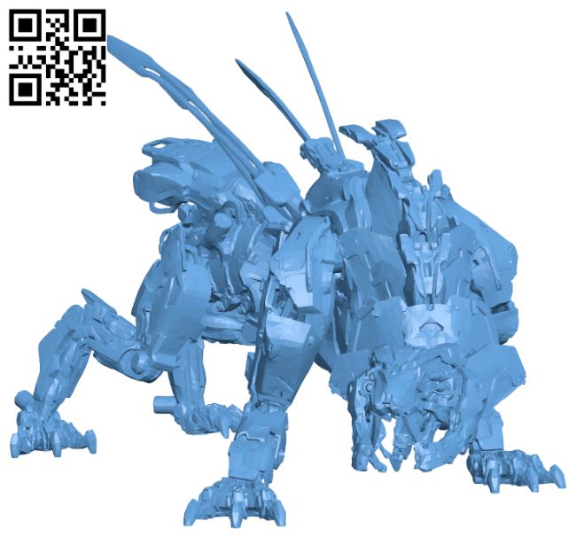 Sawtooth - Horizon Zero Dawn H008464 file stl free download 3D Model for CNC and 3d printer