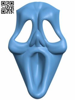 Scary Movie Mask H008283 file stl free download 3D Model for CNC and 3d printer