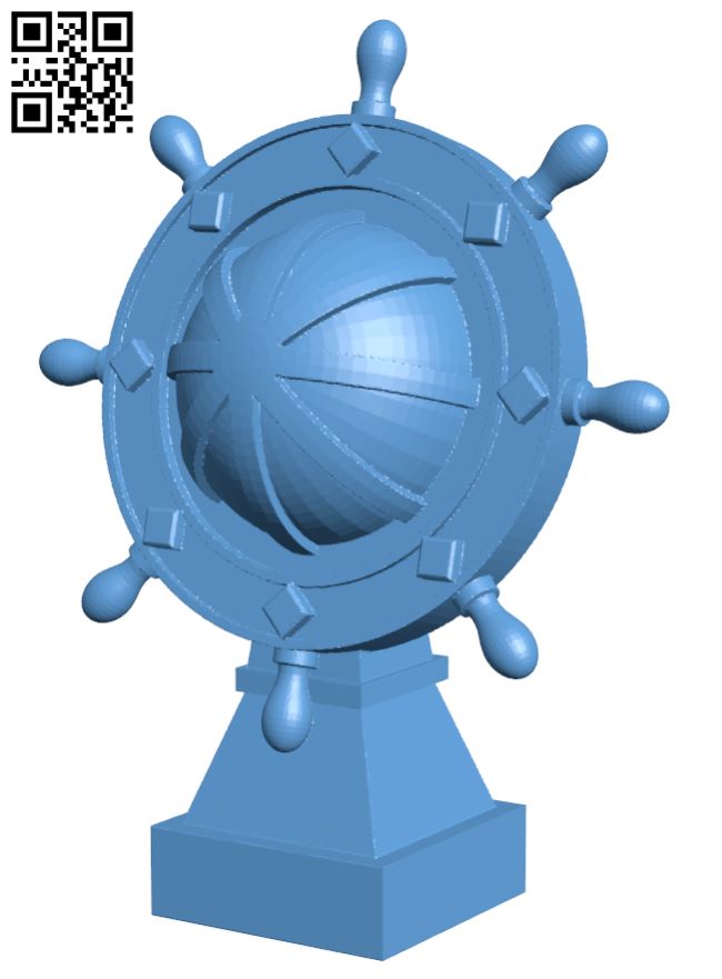 Ships Wheel - LegendGames H007928 file stl free download 3D Model for CNC and 3d printer