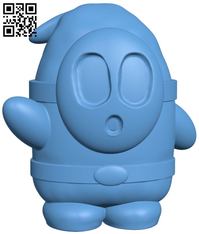 Shy Guy H008166 file stl free download 3D Model for CNC and 3d printer