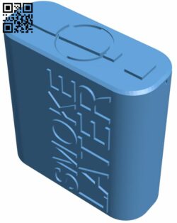 Smoke later – Pocket ashtray H007978 file stl free download 3D Model for CNC and 3d printer