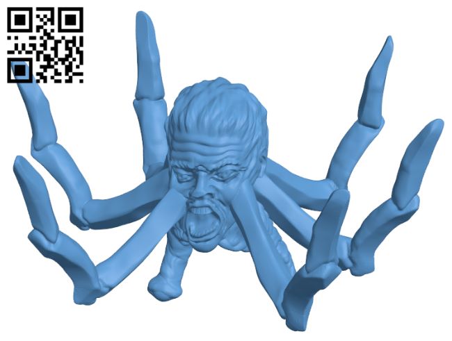 Spider head thing H008408 file stl free download 3D Model for CNC and 3d printer
