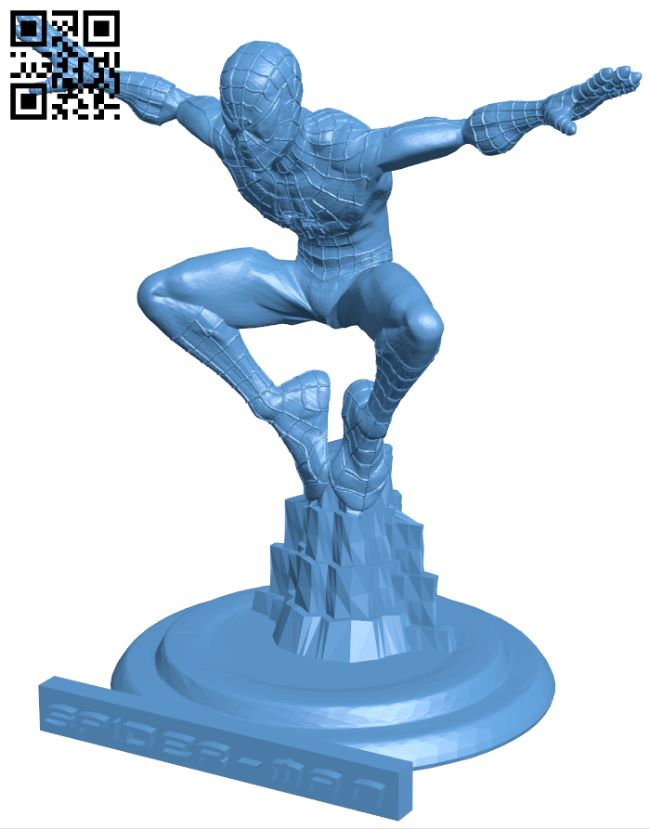 Spiderman - Superhero H007596 file stl free download 3D Model for CNC and 3d printer