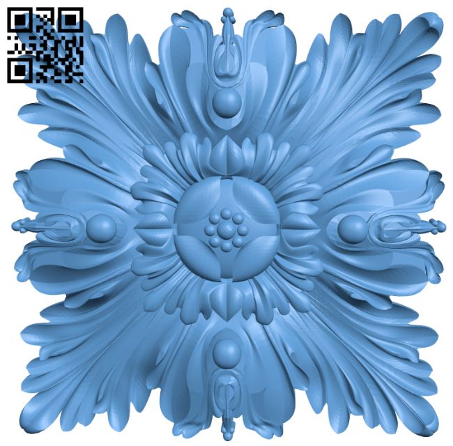 Square pattern T0000849 download free stl files 3d model for CNC wood carving