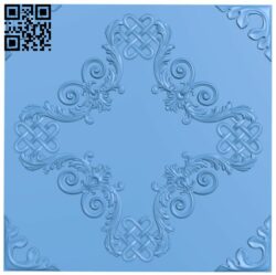Square pattern T0000850 download free stl files 3d model for CNC wood carving