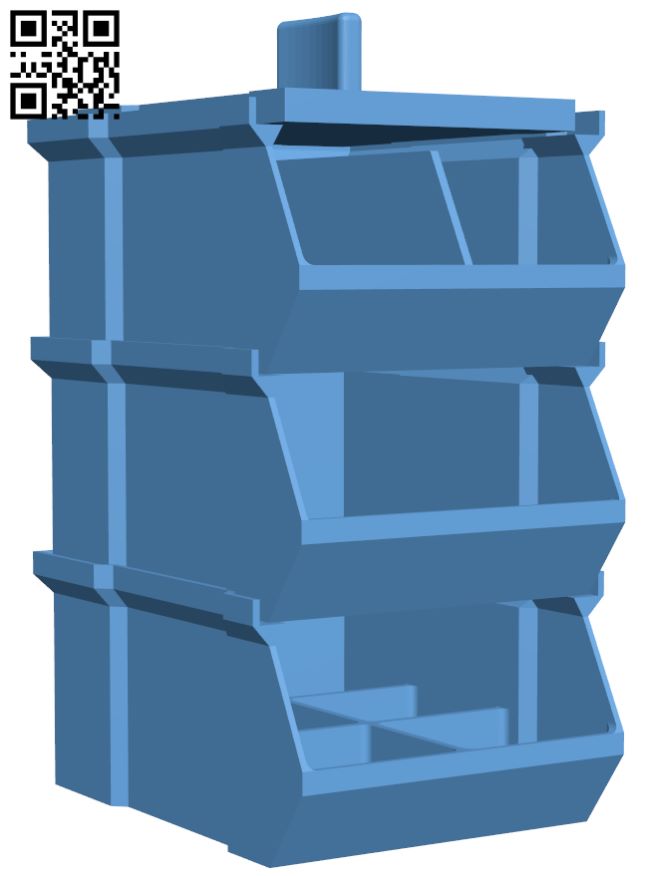 Stackable Box H008173 file stl free download 3D Model for CNC and 3d printer