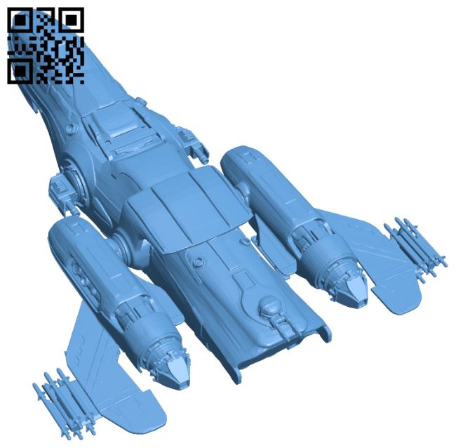 Star Citizen MISC Freelancer - Aircraft H008174 file stl free download 3D Model for CNC and 3d printer