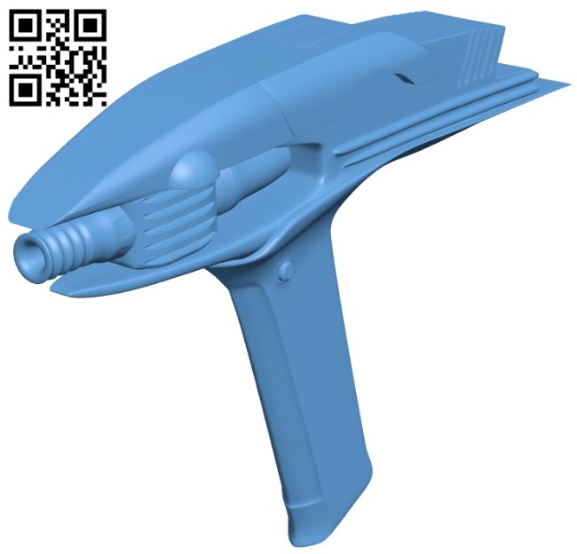 Star Trek Starfleet Phaser H008175 file stl free download 3D Model for CNC and 3d printer