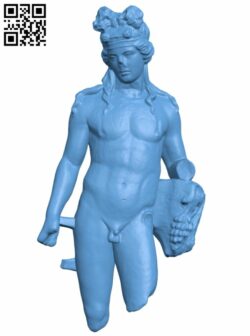 Statue of Dionysos H008177 file stl free download 3D Model for CNC and 3d printer