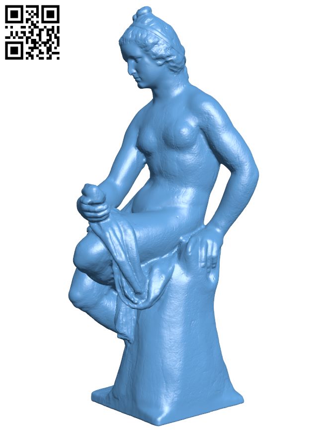 Statue of a Goddess H008296 file stl free download 3D Model for CNC and 3d printer