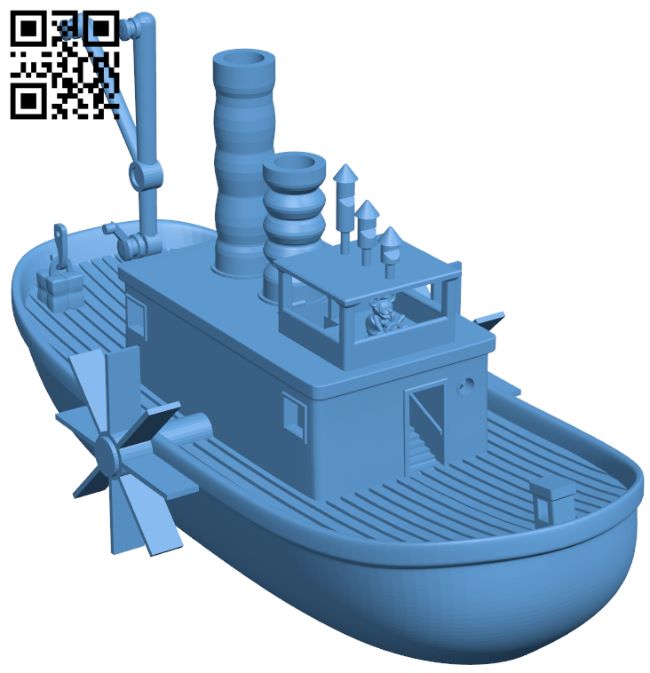 Steamboat Willi H008297 file stl free download 3D Model for CNC and 3d printer