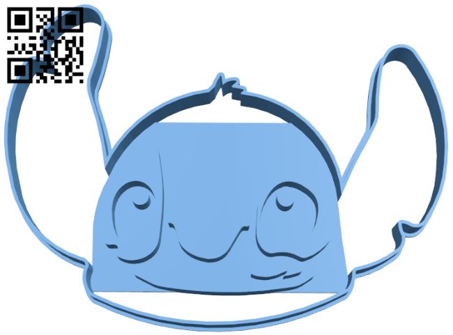 Stitch head cookie cutter H008351 file stl free download 3D Model for CNC and 3d printer