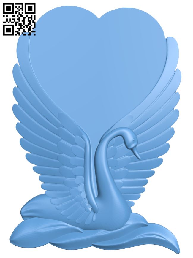 Swan pattern T0001140 download free stl files 3d model for CNC wood carving