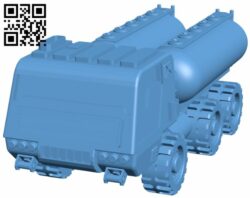 Tanker Coolant Truck H008473 file stl free download 3D Model for CNC and 3d printer