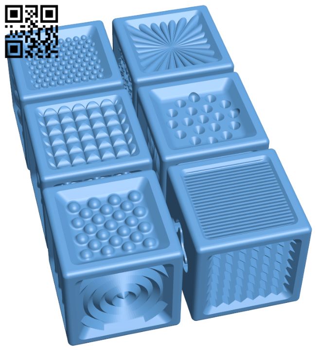 Texture Blocks H007807 file stl free download 3D Model for CNC and 3d printer