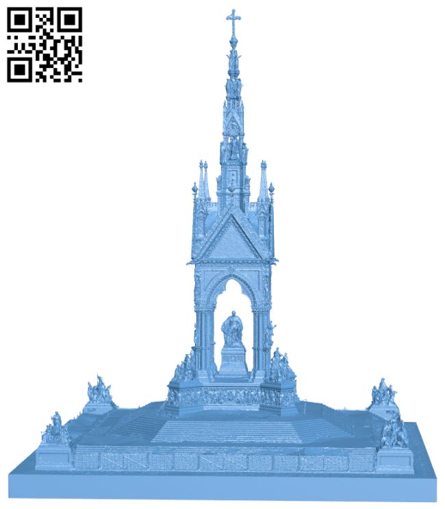 The Albert Memorial H007812 file stl free download 3D Model for CNC and 3d printer