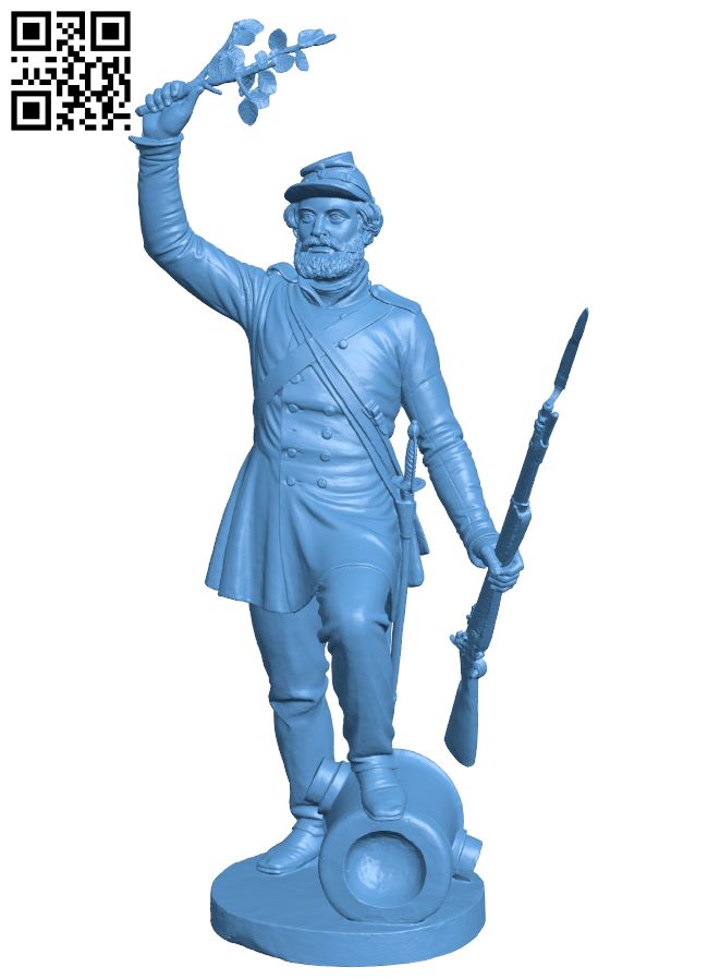 The Danish soldier after victory H008478 file stl free download 3D Model for CNC and 3d printer