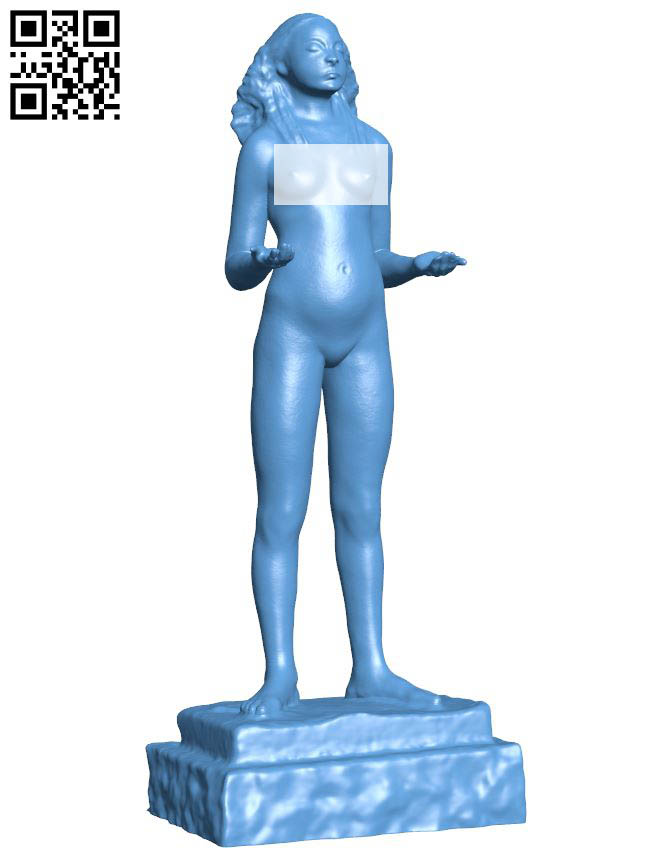 The Slave Girl in Saint-Niklaas, Belgium H007995 file stl free download 3D Model for CNC and 3d printer