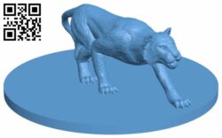 Tiger H007808 file stl free download 3D Model for CNC and 3d printer