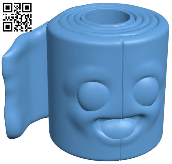 Toilet paper H008417 file stl free download 3D Model for CNC and 3d printer