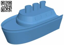 Toy boat H007990 file stl free download 3D Model for CNC and 3d printer